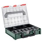 Metabo metaBOX 100 S Organizer, 396 x 296 x 100 mm, 15 Insert Boxes - 626979000