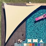 Triangular Sail Shade -Sand Colour Size 3.6 x 3.6 x 3.6