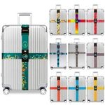  HEAVY DUTY Luggage Cross Straps Belts for Suitcases - Baggage Case Identifiers