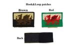 Welsh Wales Dragon Flag Hook & Loop Patch Badge Bikers Cloth Jacket Jeans Hat