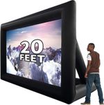 20 ft Inflatable Portable Projector Movie Screen, Air-Blown Projection Screen