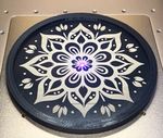 Coaster laser engraved