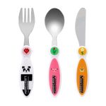 Minecraft Children's Kids 3pcs Cutlery Set, Knife/Fork/Spoon
