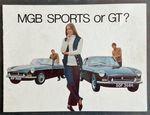 MG MGB Sports & GT Car Sales Brochure Feb 1970 Ref 2652/B