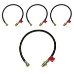 PACK OF 4 x LPG HOSES POL x W20 900mm PIGTAIL GAS PIPE PROPANE BOTTLE CONNECTOR