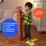 30x LifeLike Giant Toy Foam Building Bricks Construction Set | Kids STEM Play 3+