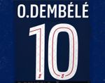 PSG  DEMBELE #10 home name print and number 2025/26 Ligue 1 Heat Transfer
