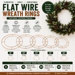 8" 10" 12" 14" 16" CHRISTMAS WIRE RINGS - DOOR WREATH MAKING & HOBBY TATTING
