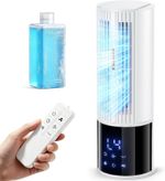 Portable Air Conditioner Air Cooler 6-in-1 Portable Tower Fan 3 Speeds W/Remote