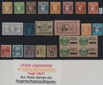 Lot of unsorted FORGERIEs/REPLICAs of  Early France + colonies , G109