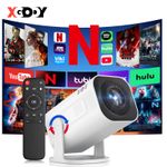 XGODY Smart 4K Projector WiFi Bluetooth FHD IOS Android Home Movie Theater HDMI