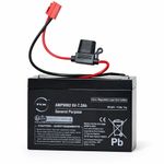 6v REPLACEMENT BATTERY FOR KIDS ELECTRIC RIDE ON CARS 7ah 3FM7 WITH IN LINE FUSE
