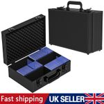 6 Slots Graded Card Case Box for 600+ 35PT 3"x4" Toploaders Trading Sports Cards