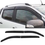 WIND DEFLECTORS (4 PCS) FOR FORD RANGER T6 T7 T8 2012-2022 DOUBLE CAB (EXTERNAL)