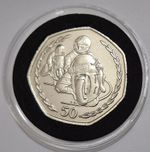 Isle of Man 1996 Philip McCallen & Nigel Davies 50p Coin