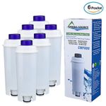 Pack of 6 De'Longhi Coffee Machine Water Filter DLSC002 5513292811 SER3017