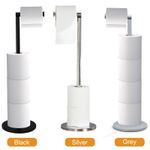Toilet Roll Holder Free Standing Toilet Paper Holder Stand 5 Loo Rolls No Drill