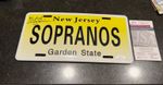 Sopranos Michael Imperioli Signed License Plate JSA COA