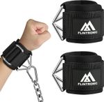 Neoprene Padded Wrist Straps for Cable Machine, Adjustable Gym Wrist Cuffs,