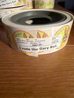 Stagecoach South West Hop122 Gary The Rabbit ‘I Rode the Gary Bus’ Sticker Reel