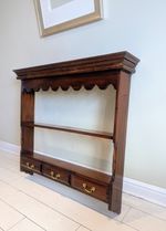 Antique Shelf Plate Rack Stand 3 Base Draws Wall Mounted Plate Rack