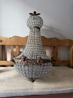 Glass Gilt Brass Bag Lady Chandelier Empire Style Medium  Hanging Lighting