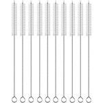 Drinking Straw Cleaning Brush Nylon Tube Pipe Cleaner Stainless Steel Handle