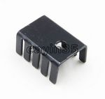 20PCS TO-220 Heat Sink Black 19x15x10mm Aluminum for LED Power Transistors
