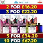 Hayati Pro Ultra Plus Prefilled Pods 20mg | 25000 Puffs | Replaceable Pods Only