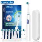 Rotating Electric Toothbrush Rechargeable With 8 Brush Heads 5 Modes Timer USB