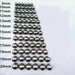 2mm-20mm Precision Stainless Steel Balls - Solid Metal Rounds Hobby