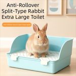 Rabbit Litter Tray Small Animal Toilet Tray Potty Trainer Bunnies Corner Toilet