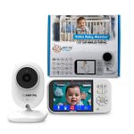 no Wifi Baby Monitor with Camera 3.5 screen Battery, x4 Zoom, 8 Lullabies, Alarm
