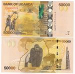 Uganda, 50000 Shillings, 2024, Bank of uganda, P54, New Gorilla, UNC