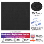 Camera Body Replacement Leather Synthetic 0.8mm Thin 3M Self-Adhesive MADE IN UK