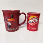 Guinness Large Red Coffee Tea Mug Cup Toucan Ceramic Rare VGC Lighty Used