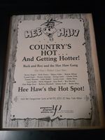 Hee-Haw Rare Original Promo Poster Ad Framed!