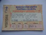 Ticket Stub - MANCHESTER UNITED V BRIGHTON FA CUP - 1992-93