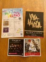 COLDPLAY Japan mini-poster x2 VIVA la VIDA / A HEAD FULL of DREAMS Chris Martin