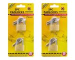 4 pack- 25mm Mini Brass Padlock Set ?small Luggage Locks with Keys for Suitcase