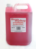 Red Strawberry Slush Puppie Syrup Slushie 5 Litre