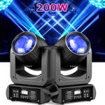 200W RGBW Moving Head Stage Lighting LED Spot Beam DMX Disco DJ Party GOBO Light