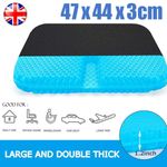 Comfort Gel Seat Cushion Soft Pad For Back Pain Pressure Relief Car Office Chair