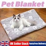 WARM PET BLANKET PAD CAT DOG BED SOFT FLEECE MAT WARM THERMAL RUG Pet Beds S/M/L