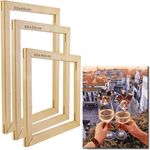 DIY Canvas Frame Kit Wooden Stretcher Bars 3 Pack 30x40 40x50 50x60 Art
