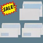 DL White Envelopes | Self Seal | Plain & Window | 90gsm