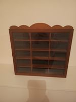 Vintage Wooden Display Cabinet Diecast Model Car Shelf