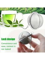 2x Stainless Steel Tea Infuser Strainer Mesh Ball Filter Loose Leaf Spice Herb