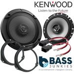 Vauxhall Corsa E 2015-2019 KENWOOD 600 Watts 2 Way Front Door Car Speakers