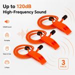 3‑Pack Orange Signal Whistles with Lanyard for Hill Walking & Mountain Day Tours